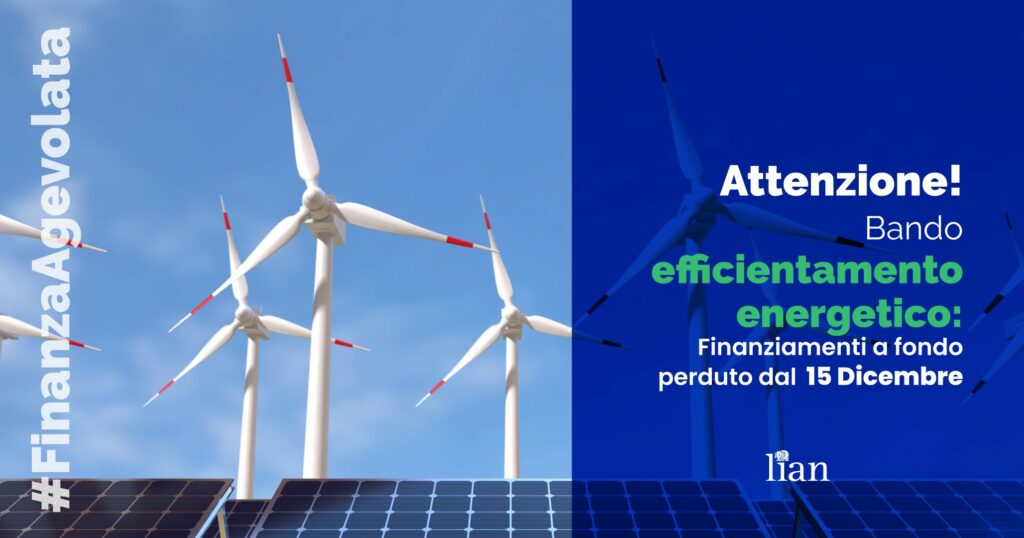 Bando Efficientamento Energetico Lian