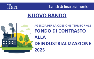 BANDO Fondo di Contrasto alla Deindustrializzazione  – Prossima Uscita: Settembre/Ottobre 2025