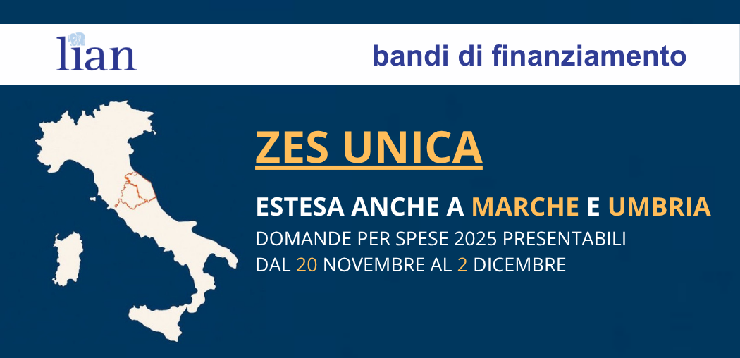 Credito d’ imposta ZES unica – Marche e Umbria