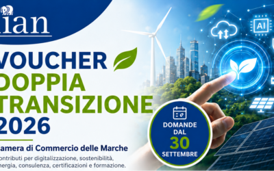 VOUCHER DOPPIA TRANSIZIONE 2026: CONTRIBUTI PER DIGITALIZZAZIONE, SOSTENIBILITÀ ED EFFICIENZA ENERGETICA